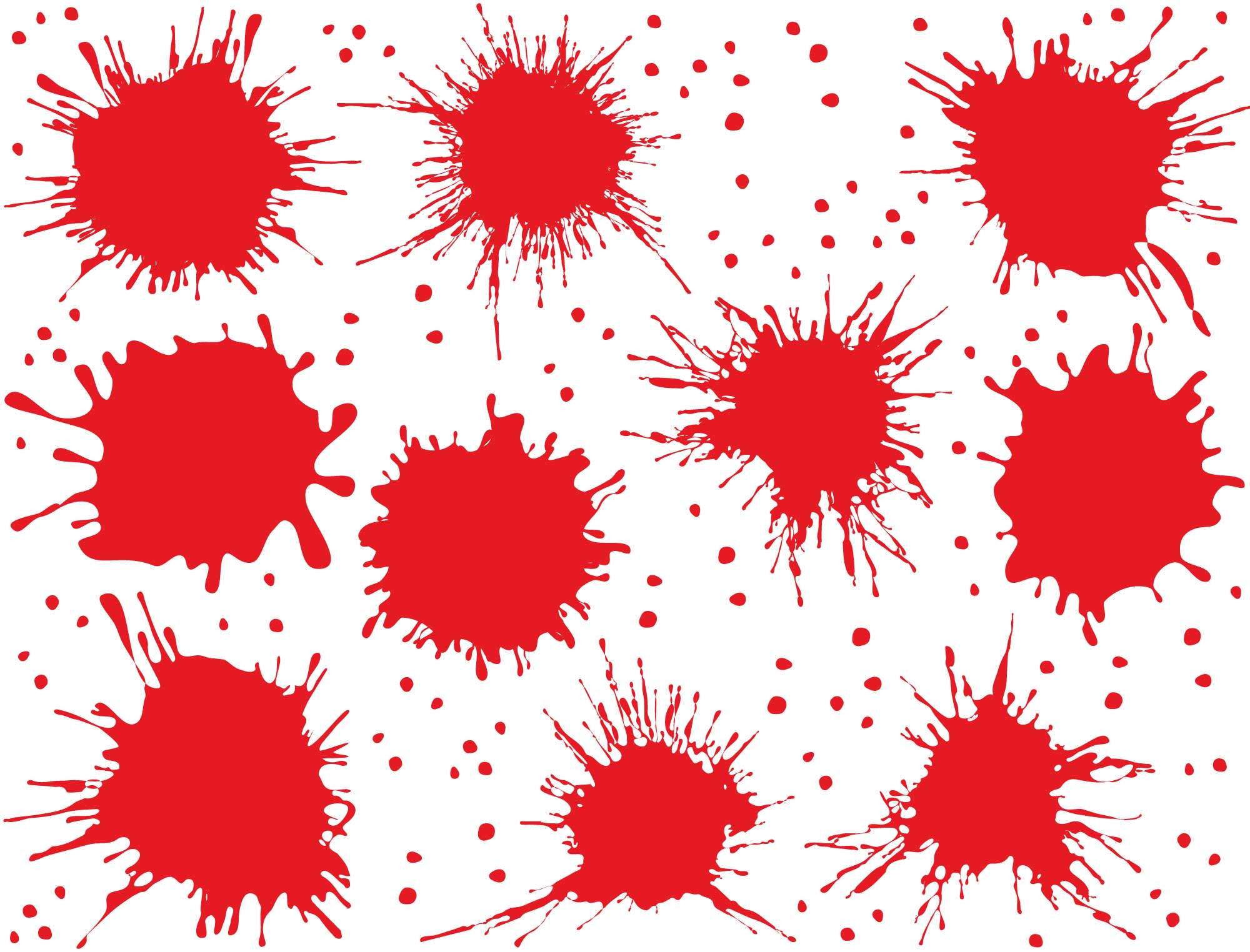 Splatters Decals - Ceramic Cone 017 - Enamel – Milestone Decal Art